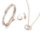 Love Pendant, Bangle and Earring Set