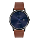 Gent’s Watch with  Blue Dial and Tan Strap