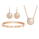 Lumley Pendant, Earring  and Bangle Set