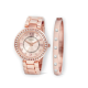 Ellen Tracy Motif Collection Rose Gold  Watch and Bracelet Set