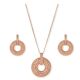 Martin James of London Circle of Radiance Necklace and Earring Set