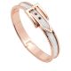 Belle & Beau Rose Gold Buckle Bangle