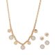 Anne Klein  Shaky Coin Necklace and Earring Set